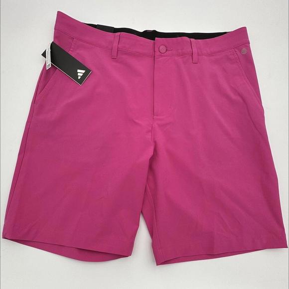 Adidas Ultimate 365 Golf Shorts Mens 34 UV Protection Silicone Waistband Pink